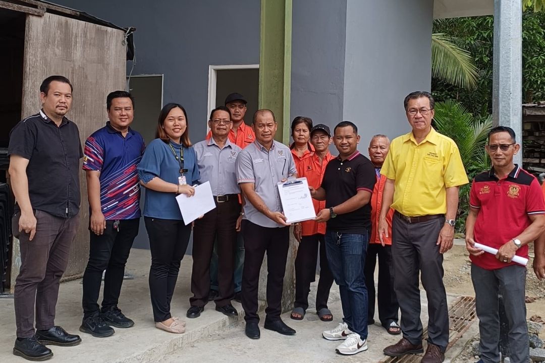 Kpg Stampin Iban Baru hall repaired with RTP fund from rep completed