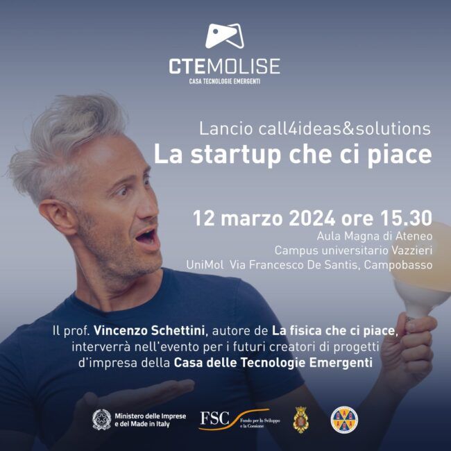 CTE - La startup che ci piace ospita il professore Vincenzo Schettini