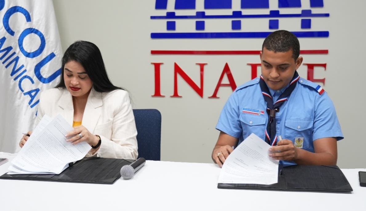 El INABIE y Scouts firman acuerdo