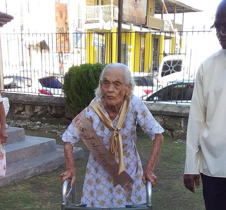 WATCH: Centenarian Claire Josephine Norris-Darby celebrates 100th birthday with joyous gathering - Jamaica Observer