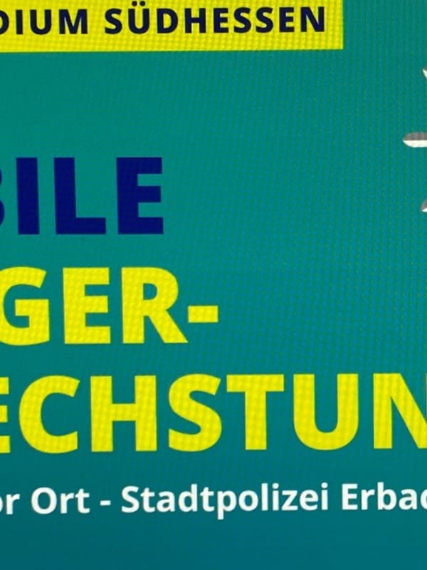 Erbach: Bürgersprechstunde der Polizei - Fahrräder werden codiert oder registriert/Anmeldung notwe