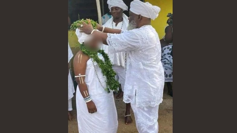 Ghana Priest Marriage: 63-Year-Old Spiritual Leader Gborbu Wulomo Defends Marrying 12-Year-Old Girl Amid Social Media Outrage, Says No Sexual Duties Until She Becomes Adult | 🌎 LatestLY