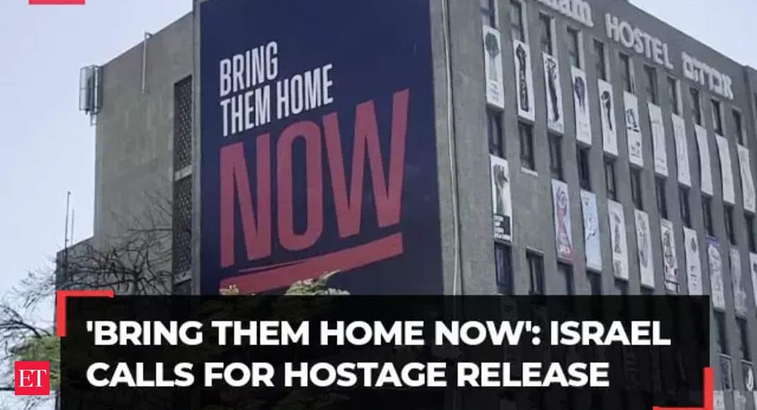 'Bring them home now': Billboards hung in Israel calls for hostage release as war with Hamas clocks 6 months