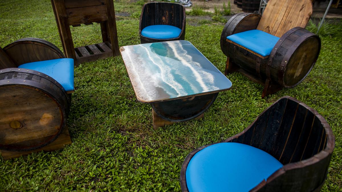 Artisan From Hatillo Transforms Barrels Into Furniture