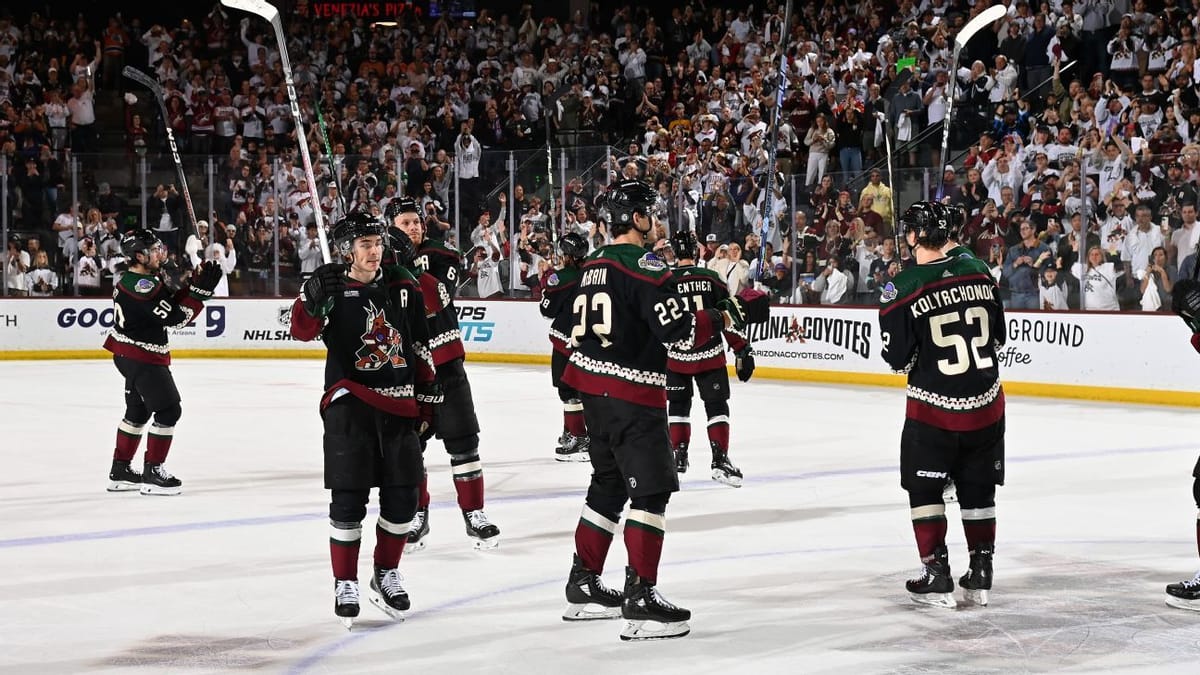 Coyotes bid Arizona farewell with bittersweet win