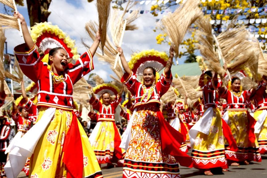 Coffee and culture: Bukidnon tribe junks war theme in Kaamulan street dancing contest