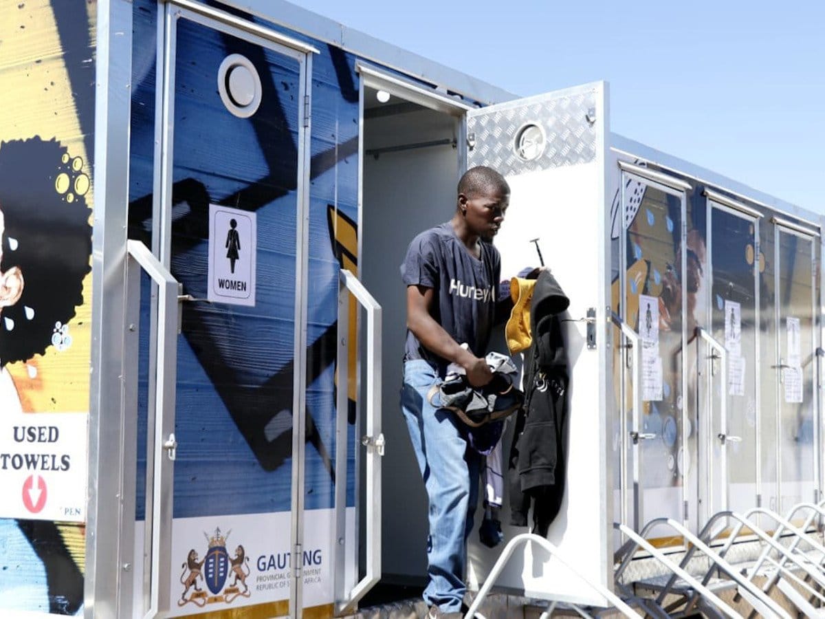 Gauteng social development MEC rejects claims that mobile showers an election gimmick