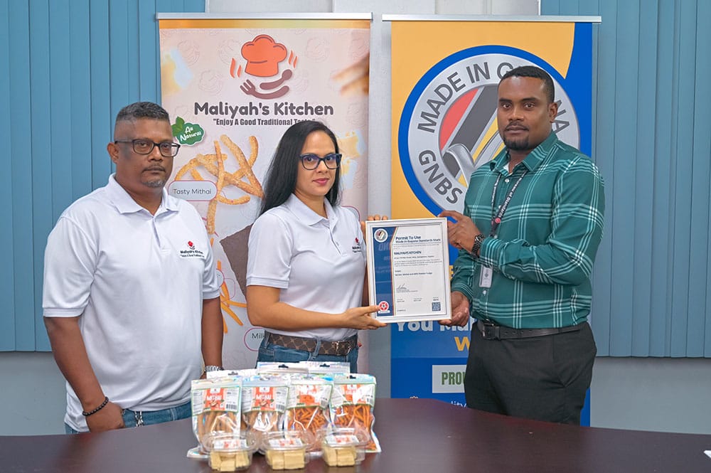 Cassava bread, milk fudge manufacturers secure GNBS standards mark - Stabroek News