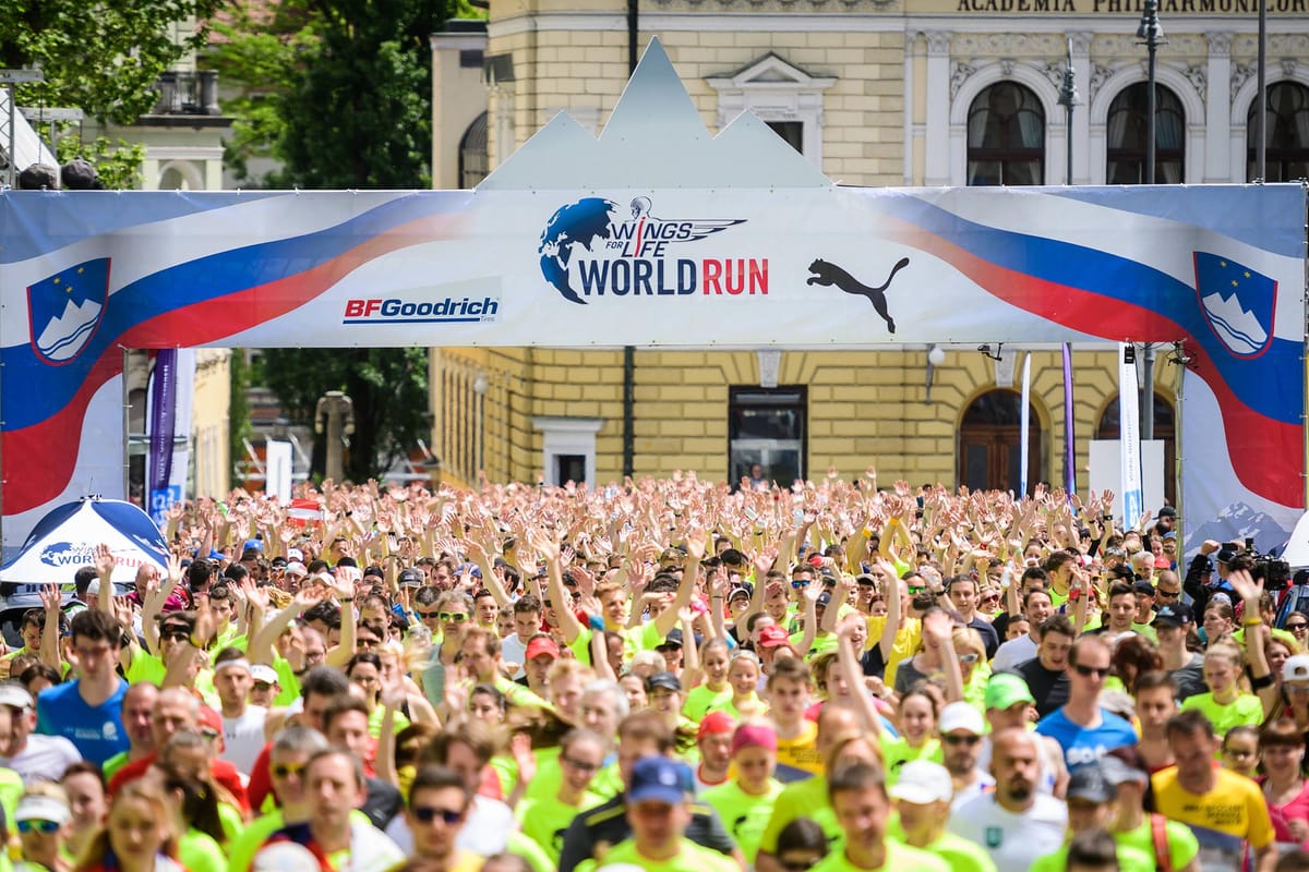 Znameniti Wings for Life World Run tudi letos - tokrat tudi v Ljubljani; Mi bomo poročali iz Dunaja