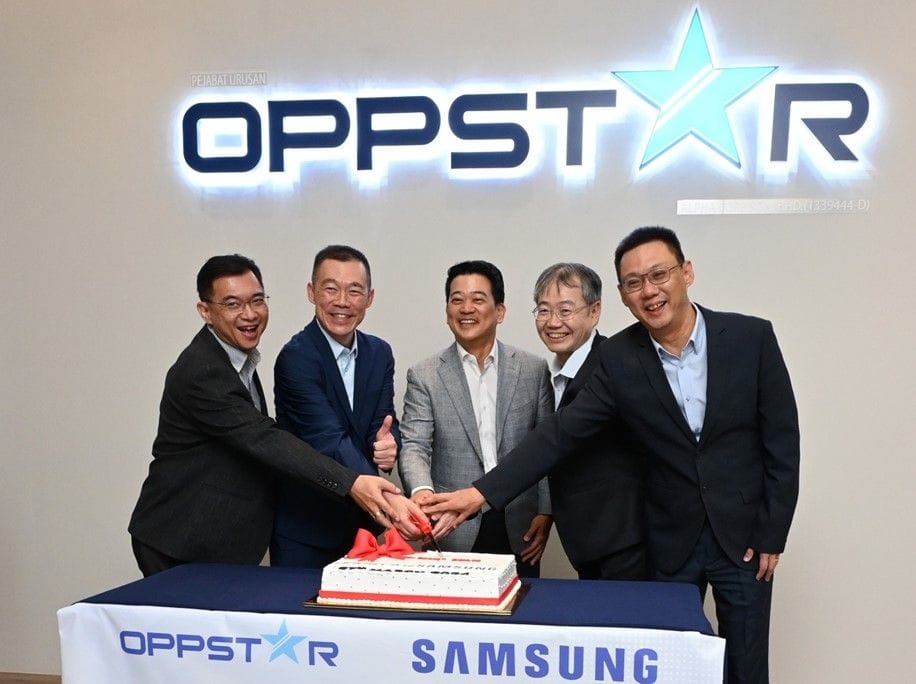 Oppstar, Samsung Electronics in tie-up