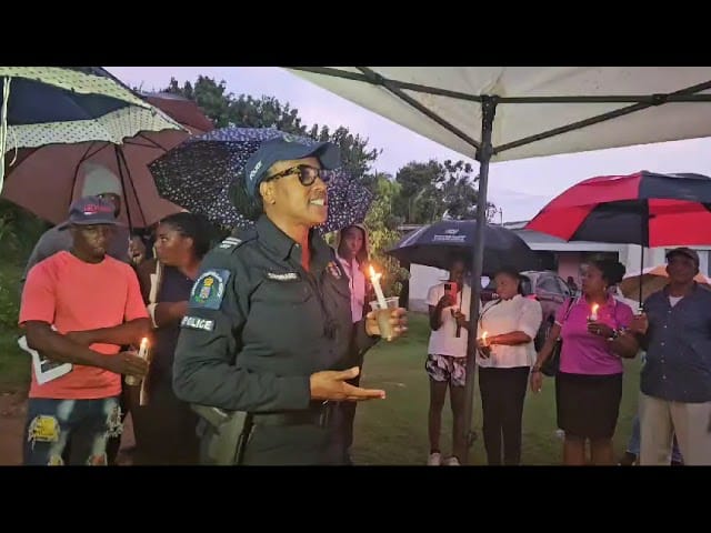 WATCH: Scores gather for candlelight vigil in memory of young Manchester farmer - Jamaica Observer