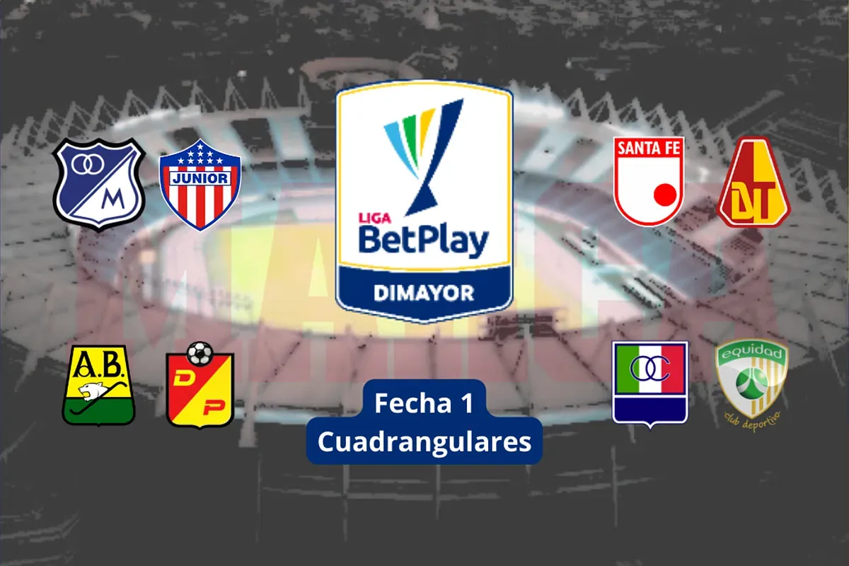 Cuadrangulares Liga BetPlay 1-2024: tabla de posiciones, partidos y horarios de fecha 1