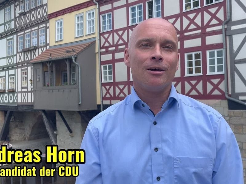 Mit Video: OB-Kandidat in Erfurt - Wer ist Andreas Horn (CDU)?