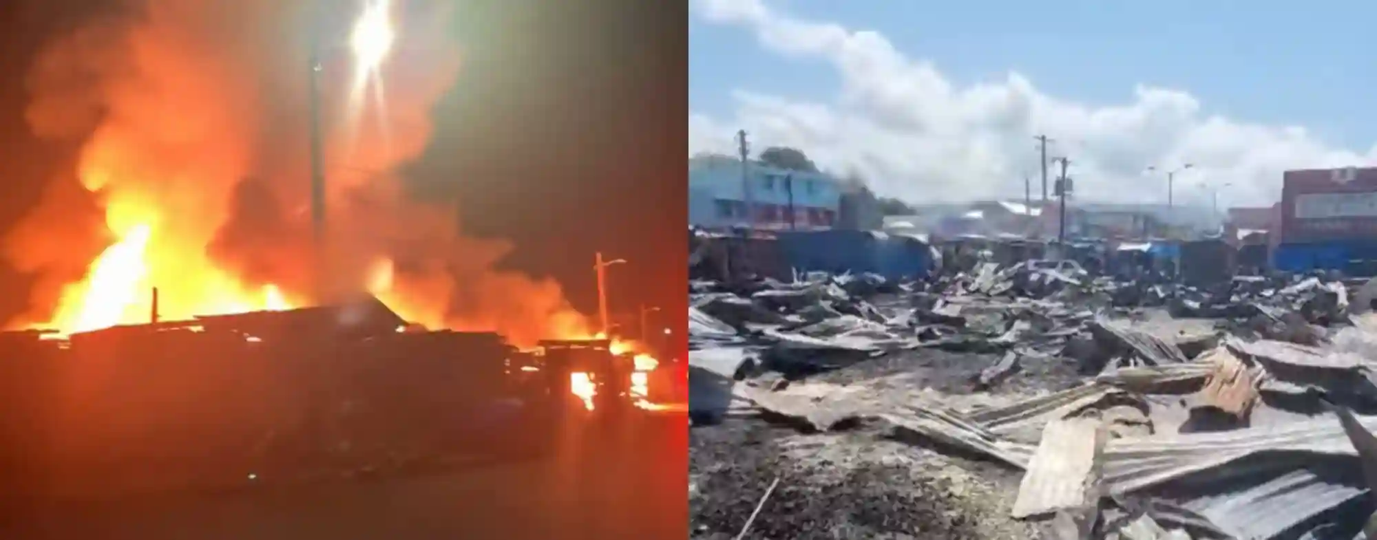 Jamaica: Tragic fire strikes Ray Ray Market once again, vendors suffer huge losses - WIC News