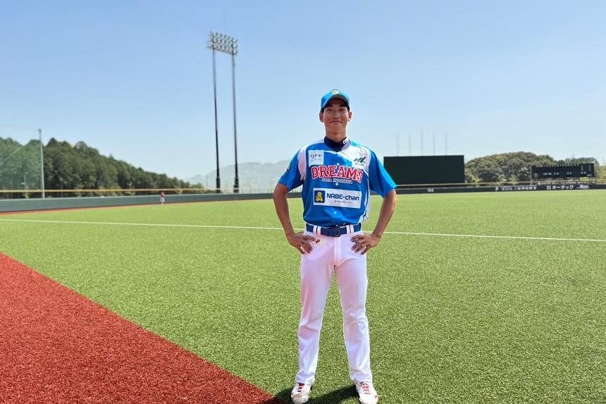 National baseball captain Eleazar Ng is the first Singaporean to earn a professional contract