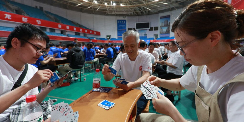 In China, poker is out, while 'throwing eggs' is in