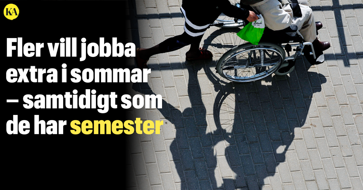 Fler vill jobba extra i äldreomsorgen i sommar - samtidigt som de har semester