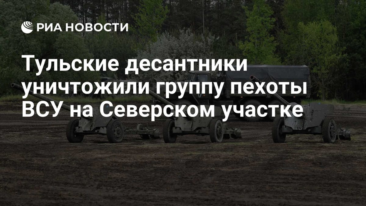 Тульские десантники уничтожили группу пехоты ВСУ на Северском участке