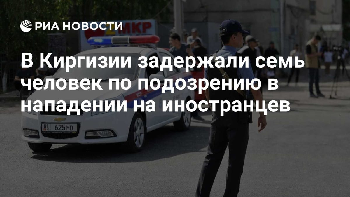 В Киргизии задержали семь человек по подозрению в нападении на иностранцев