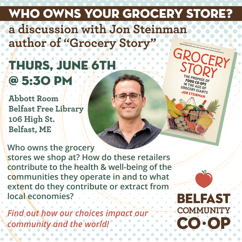 Local food systems advocate Jon Steinman to speak in Belfast, June 6