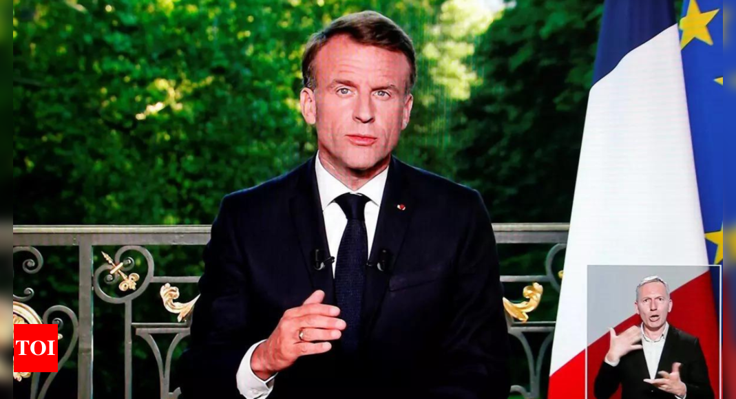 France President Macron calls snap legislative elections after loss to far-right in EU polls - Times of India