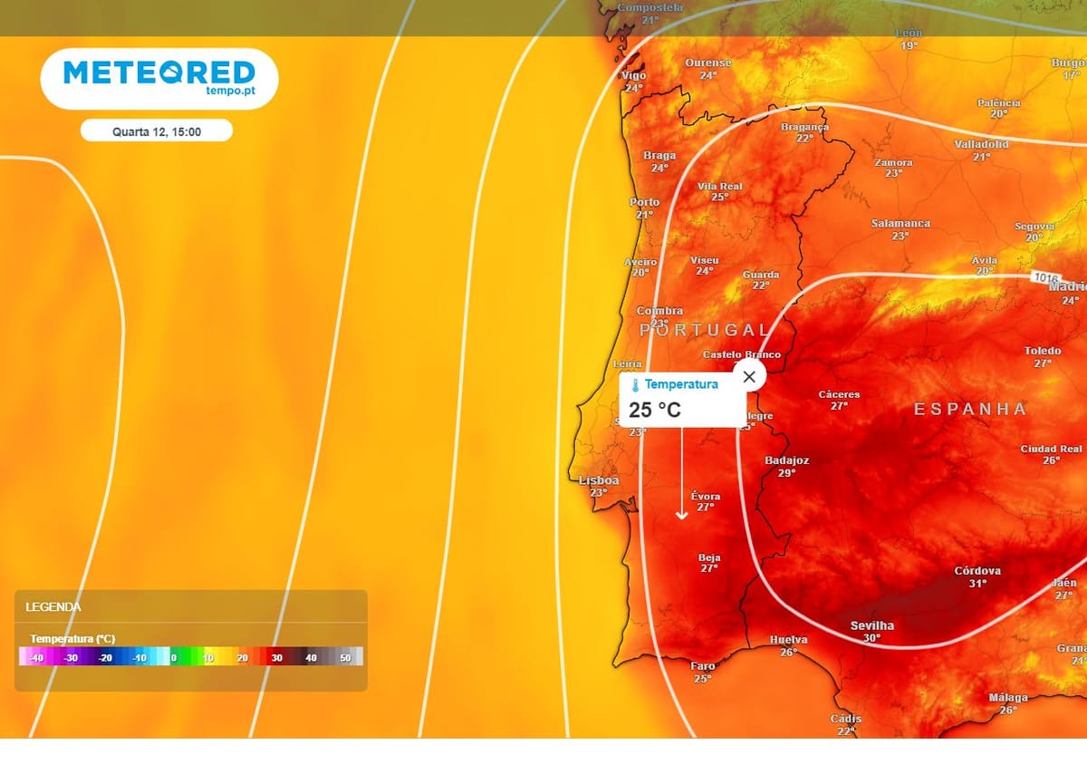 Tempo em Portugal nesta semana: veja a previsão da precipitação da Meteored