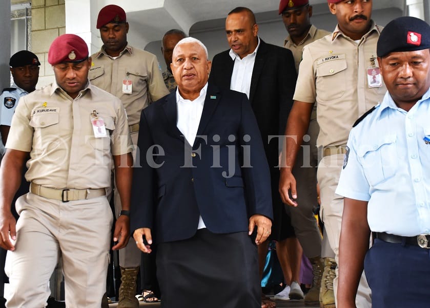 Bainimarama to be handcuffed when attending court