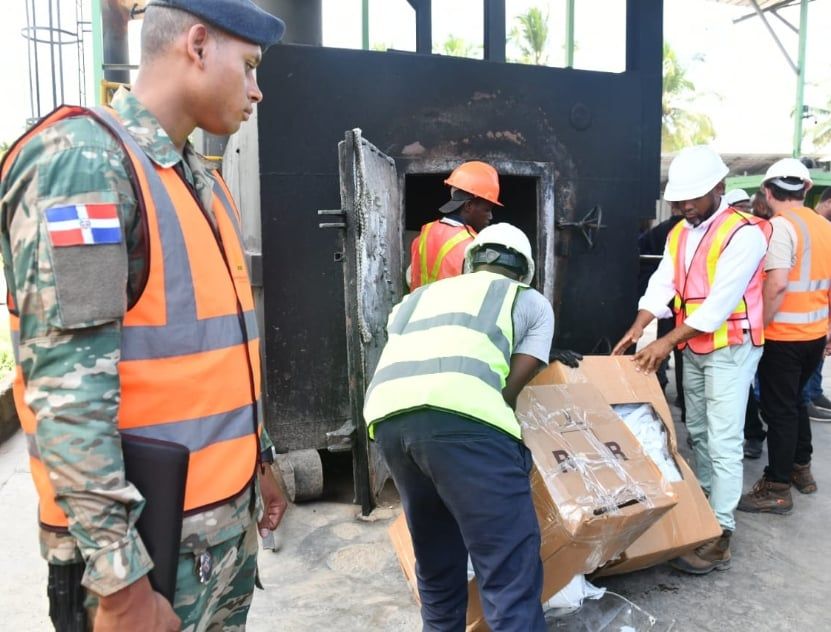 JCE inicia incineración boletas electorales