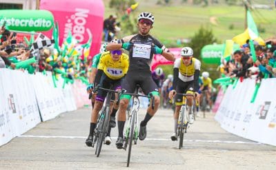 Adrián Bustamante ganó la etapa 1 de la Vuelta a Colombia