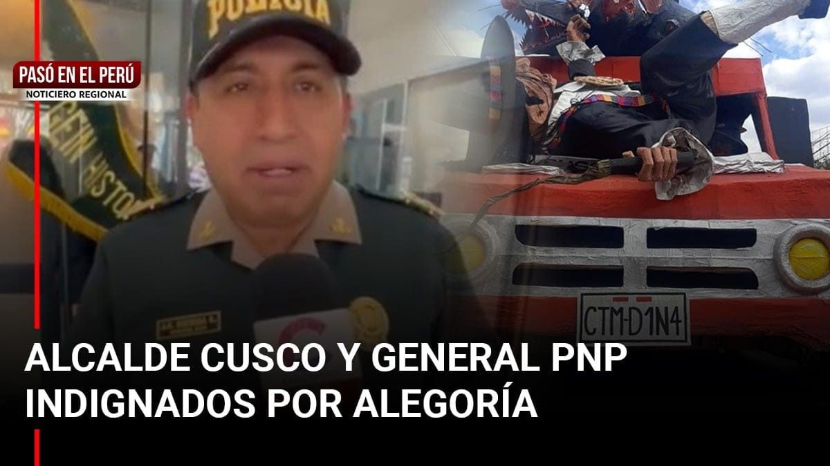 Pasó en el Perú | Cusco: Alcalde Cusco y General PNP indignados por alegoría que tenía siglas "CTM"