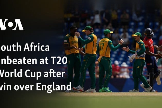 South Africa unbeaten at T20 World Cup after win over England