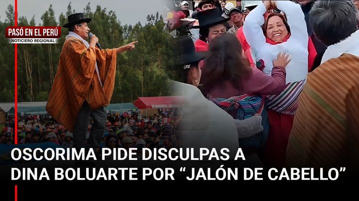 Pasó en el Perú | Oscorima pide 'disculpas' a nombre de la región a Dina Boluarte por "jalón de cabello" | Inforegión