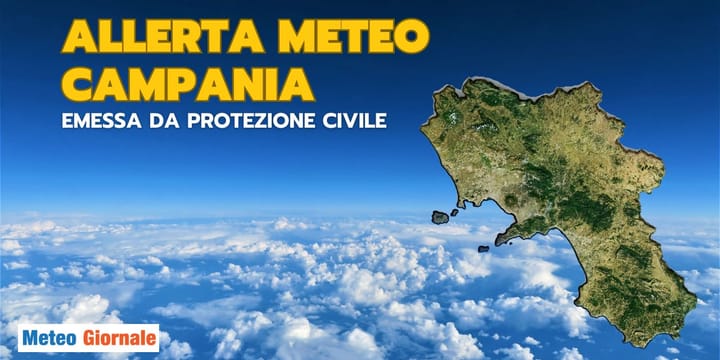 Allerta meteo prorogata in Campania per temporali: le previsioni