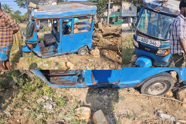 வட்டுக்கோட்டை சந்தியில் முச்சக்கர வண்டி விபத்து: ஒருவர் காயம் - தமிழ்வின்