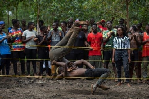 Ugandan mud wrestlers dream of glory on world stage