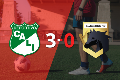 Dep. Cali golea 3-0 a Llaneros FC