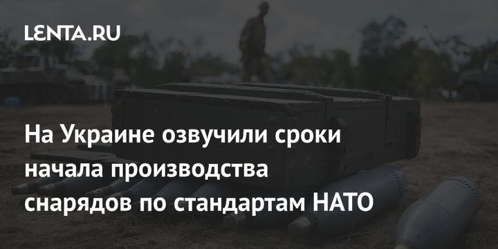 На Украине озвучили сроки начала производства снарядов по стандартам НАТО