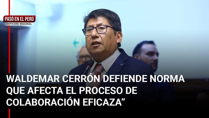 Pasó en el Perú | Junín: Waldemar Cerrón defiende norma que afecta el proceso de colaboración eficaz | Inforegión