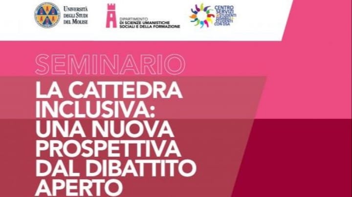 "Cattedra inclusiva" in ogni scuola, se ne parla all'UniMol