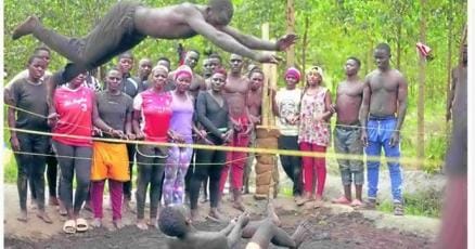 Wrestling in mud, Ugandans hold pro dreams