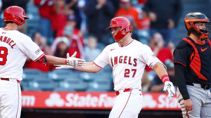 Trout slugs HR in first leadoff at-bat since 2020