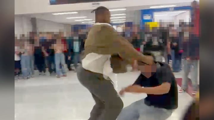 Fight between high school substitute teacher and student caught on camera in Las Vegas: sources