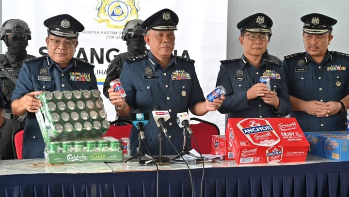 Liquor worth RM1.9 million seized