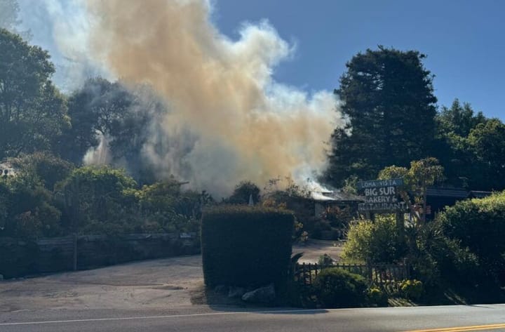 Multiple agencies respond to fire at Big Sur Bakery - KION546