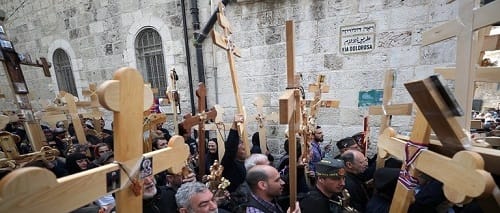 رؤساء بعثات الاتحاد الأوروبي يعربون عن قلقهم على الوجود المسيحي بالأراضي المقدسة وتقييد حرية العباد...