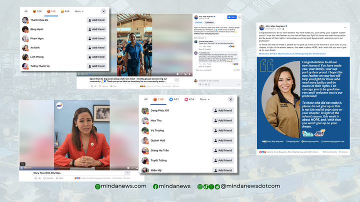 Vietnamese accounts spam PBA Party-List Rep. Nograles Facebook posts