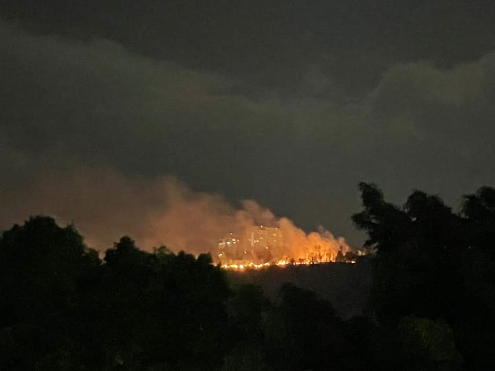 Controlado incendio en inmediaciones de Altozano: Yankel Benítez