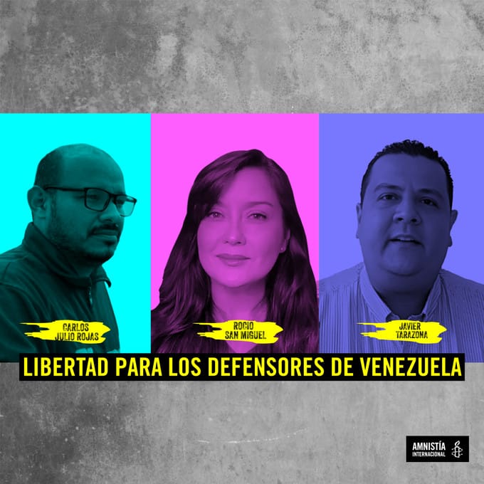 Amnistía Internacional pide liberación de los tres activistas venezolanos: Tarazona, San Miguel y Rojas - La Voce d'Italia