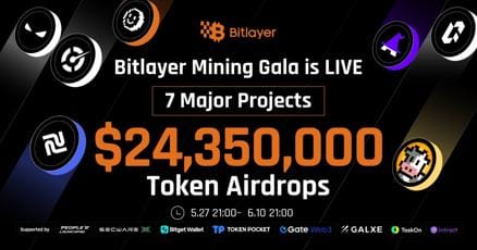 Bitlayer Mining Gala Event Is Officially Launched, Airdropping $24 Million Tokens