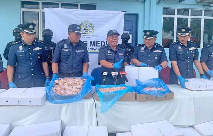 Customs Dept seizes frozen chicken worth over RM2 mln from Sepanggar Port